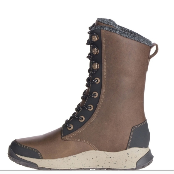 Chaco Borealis Tall Waterproof Boot Fossil Size 7 - Picture 2 of 9